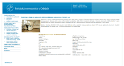 Desktop Screenshot of nemocniceodry.cz