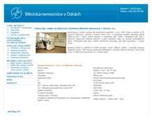 Tablet Screenshot of nemocniceodry.cz